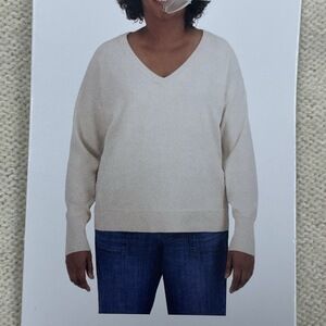 Lucky Brand Women's XL Pullover Sweater Beige e0125